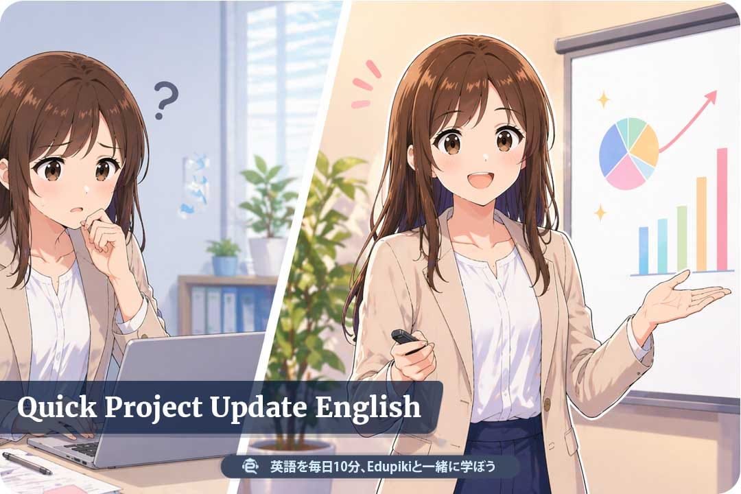 プロジェクト進捗報告の英語