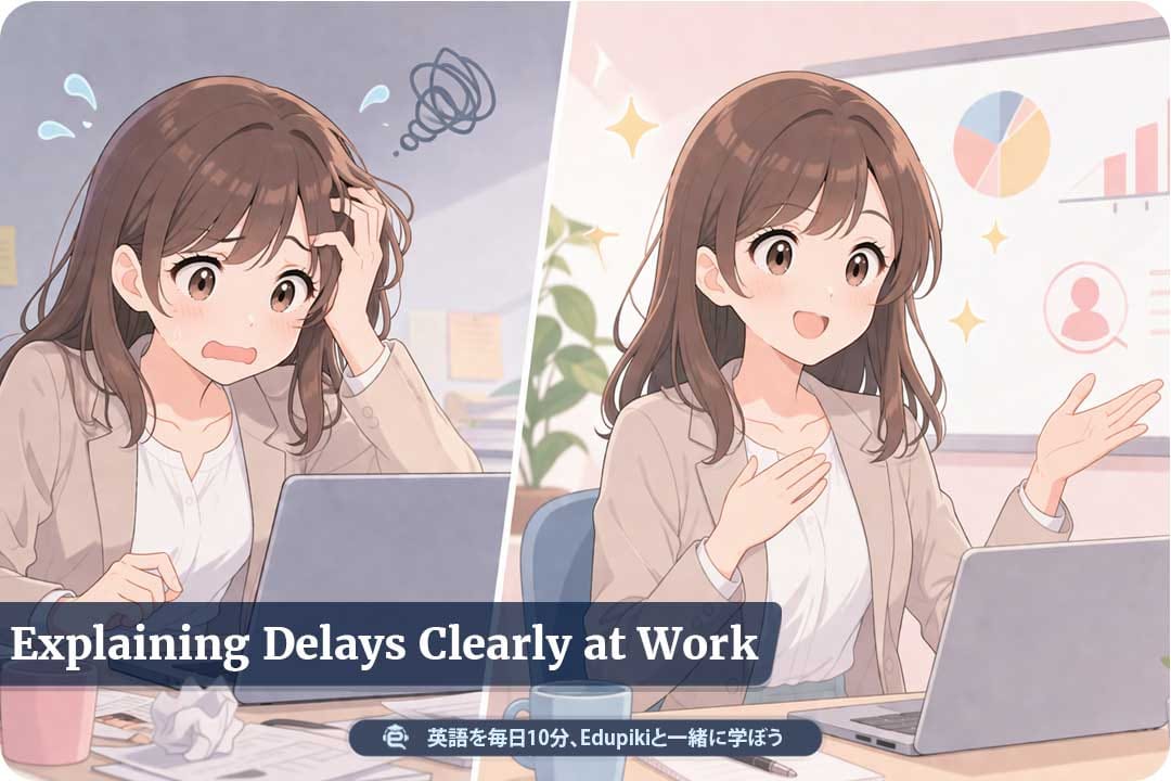 英語で遅延を説明する