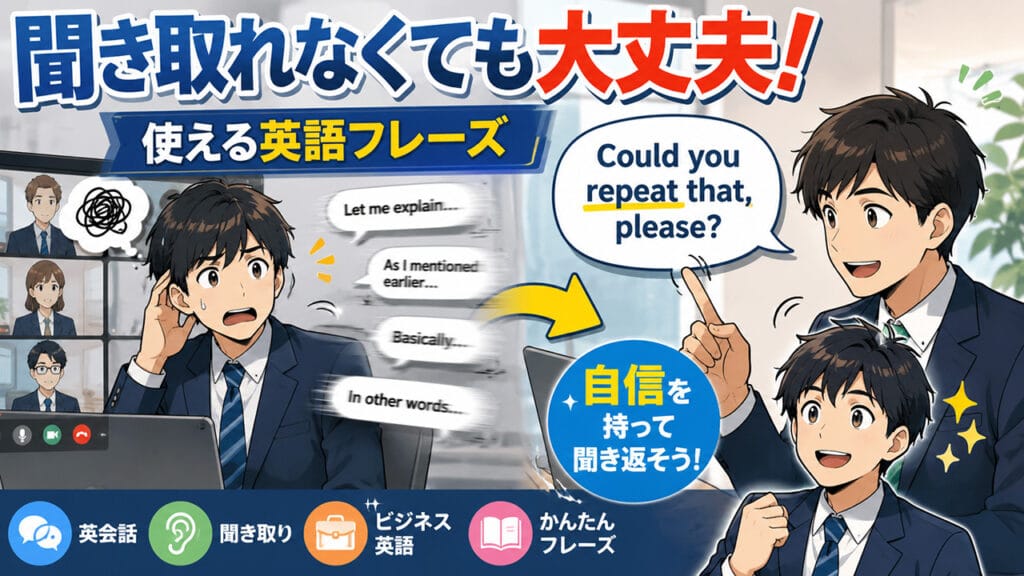 英語ではっきり聞き返す方法