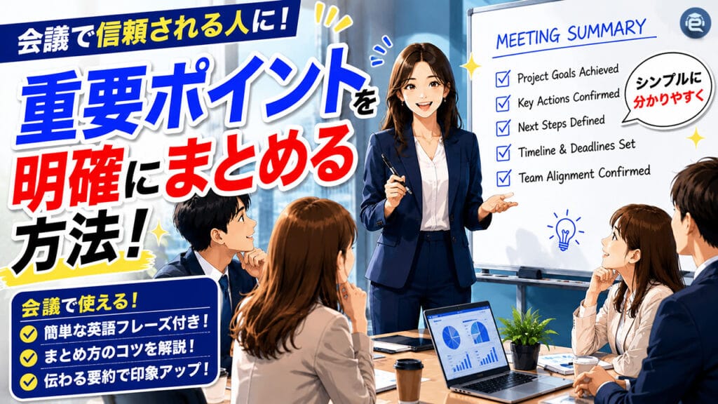 ビジネス英語の会議スキル