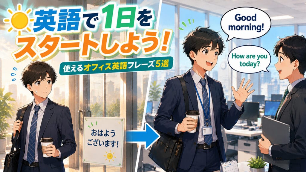 職場での朝のあいさつ