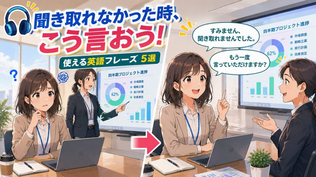 英語で聞き返すためのフレーズ